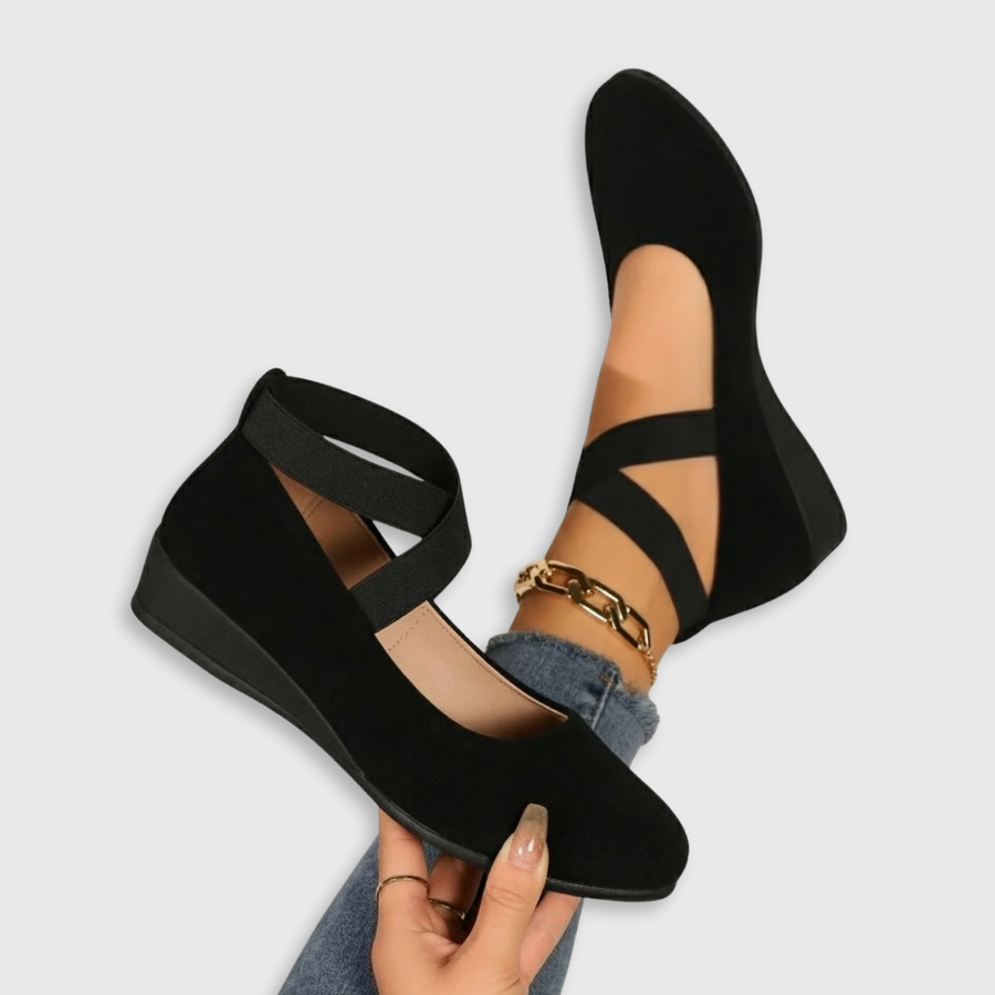 Angel | Cozy Closed Wedge Slip-On Footwear