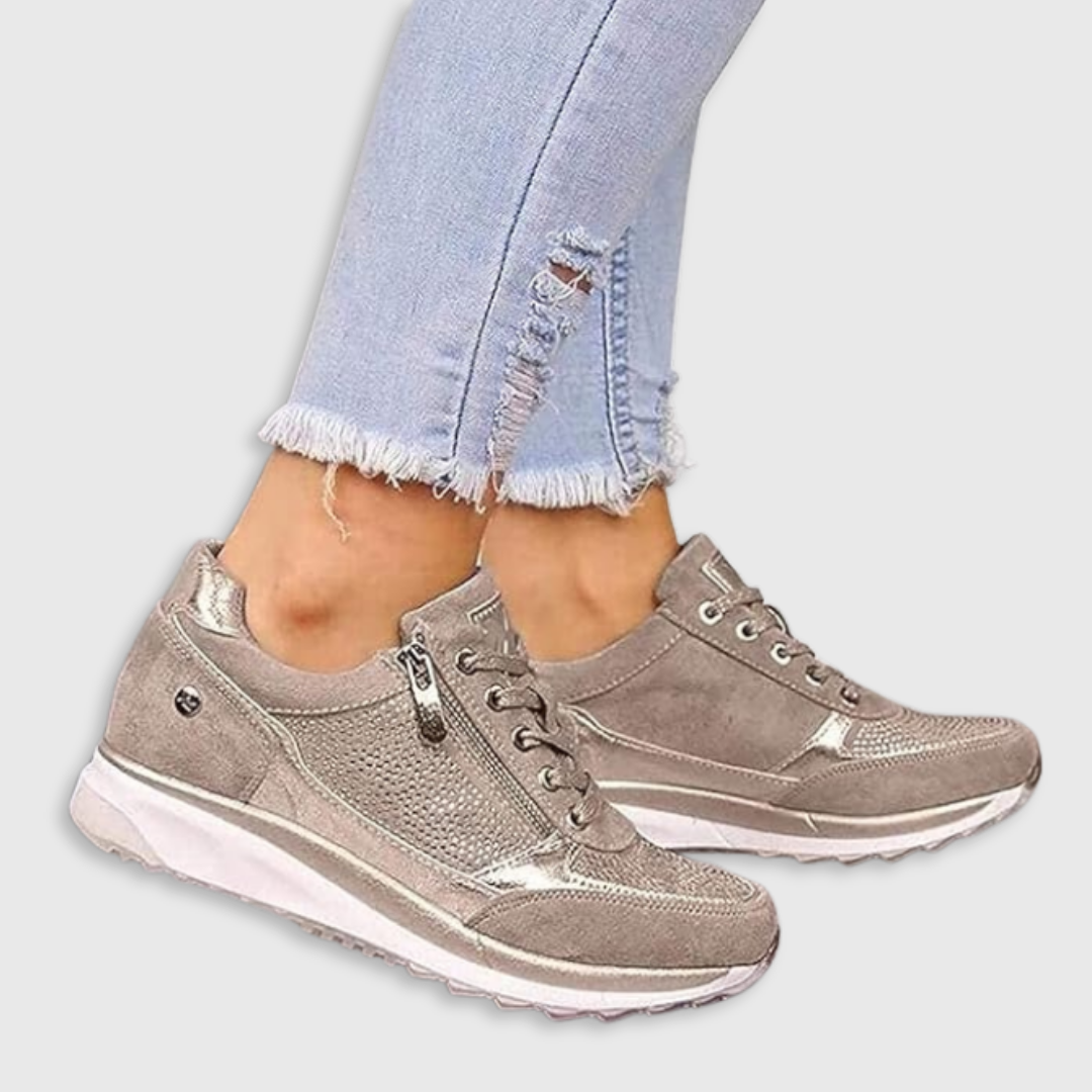 Ginette | Orthopedic Zip-Up Sneakers