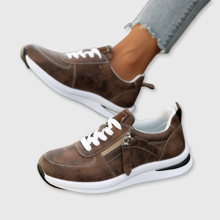 Karine | Orthopedic Sneakers with Zip-Up Design