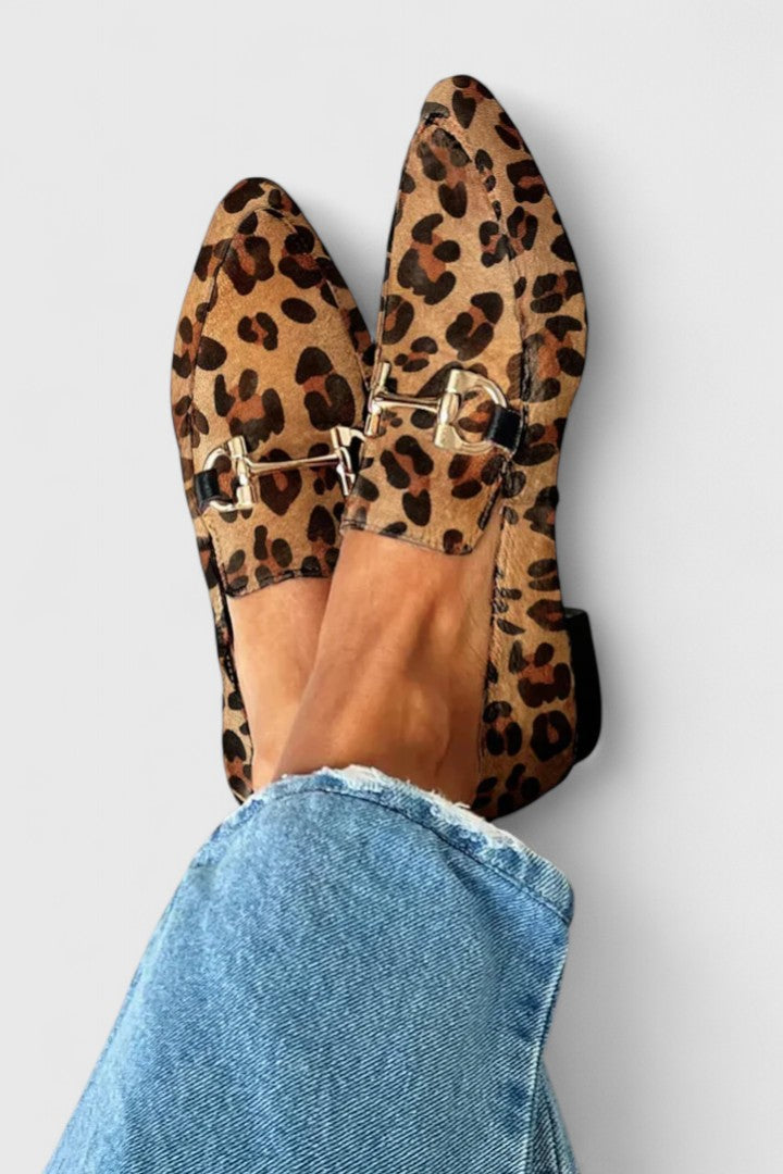 Freya | Leopard Print Moccasins