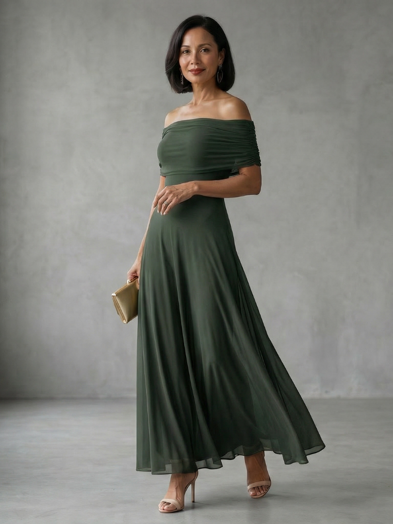 June | Off Shoulder Midi Dress