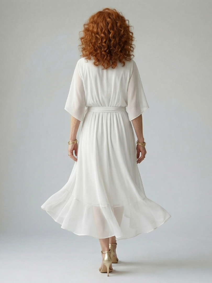 Ericka | Drape Midi Dress