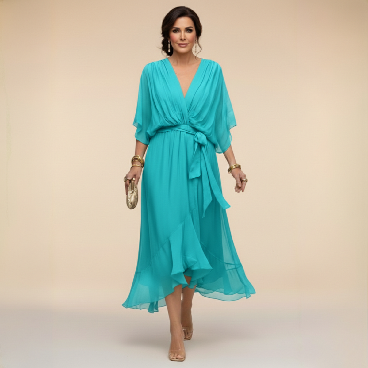 Monica | Flowy V-neck dress