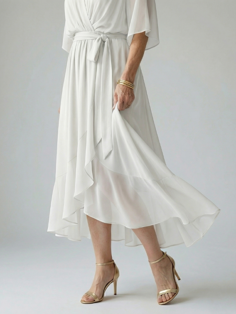 Ericka | Drape Midi Dress