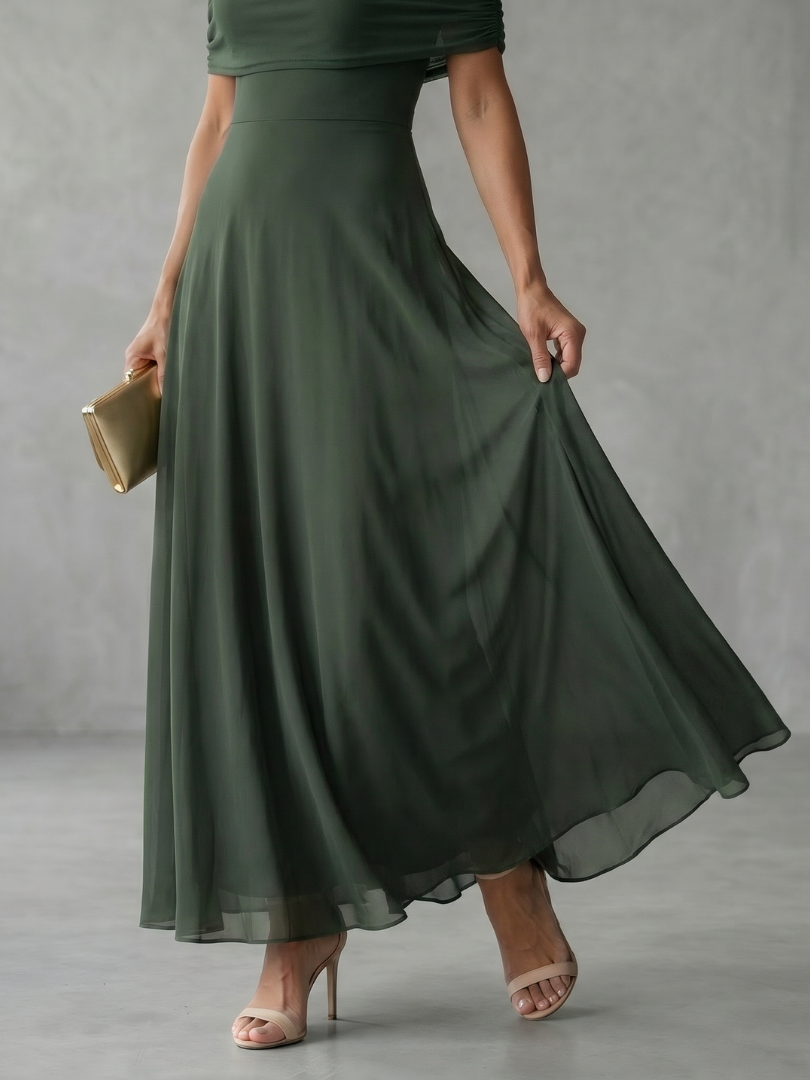 June | Off Shoulder Midi Dress