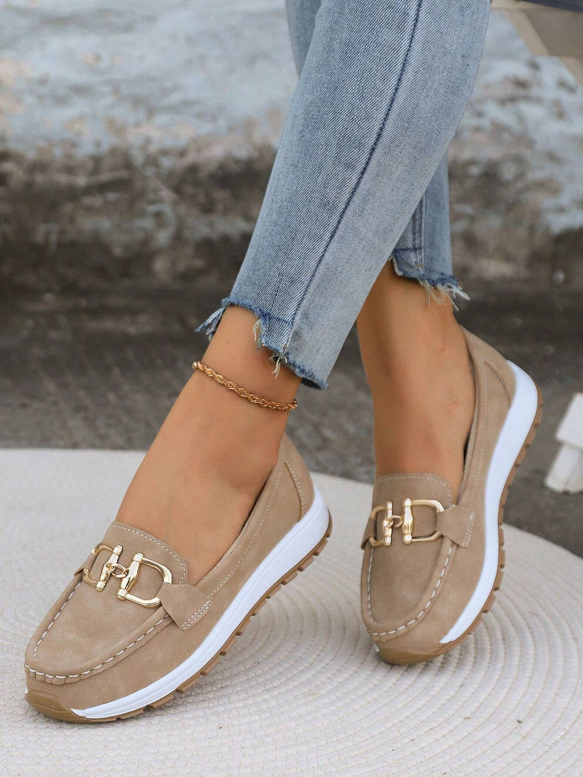 Janina | Flat Loafers Buckle