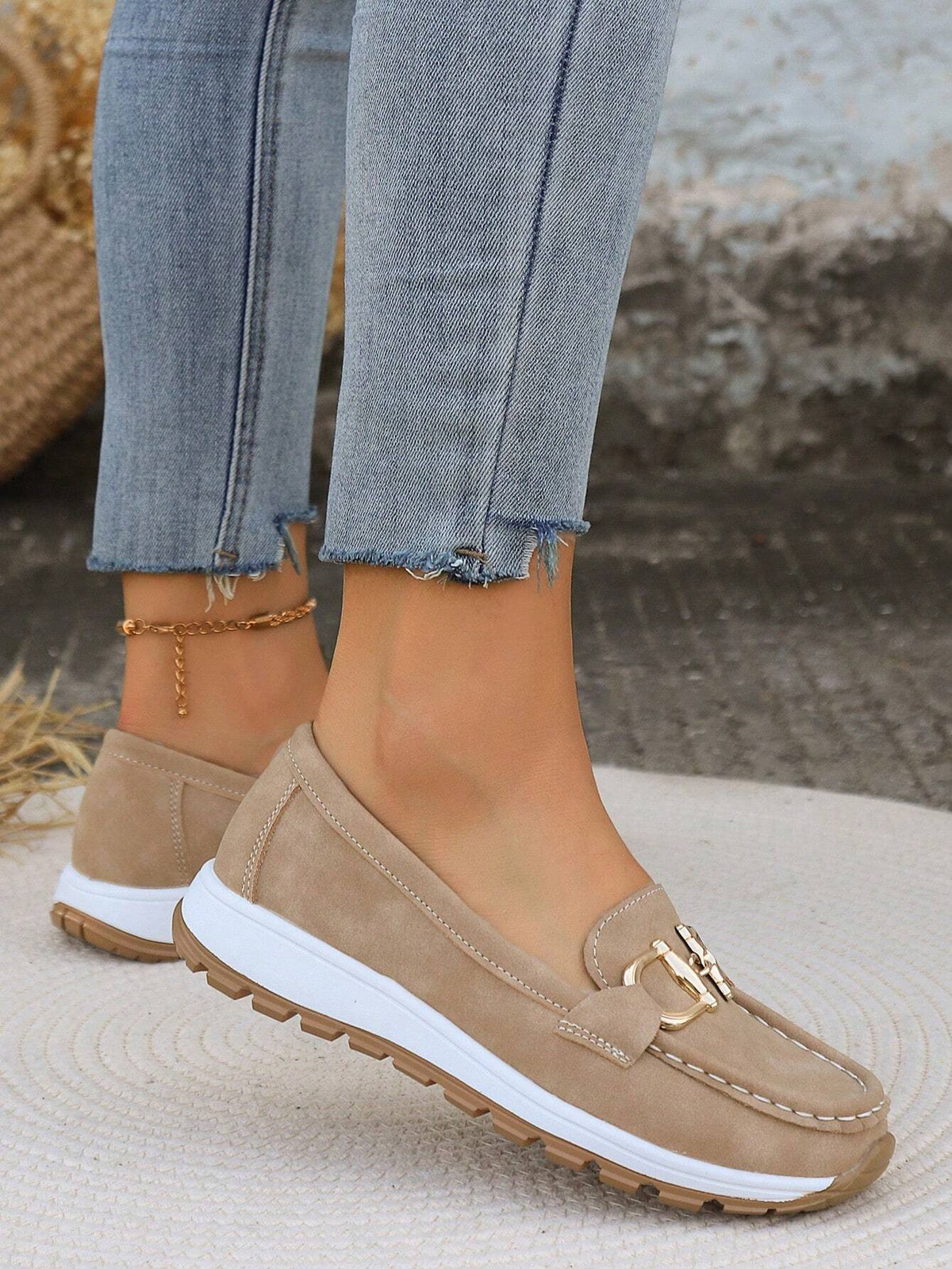 Janina | Flat Loafers Buckle