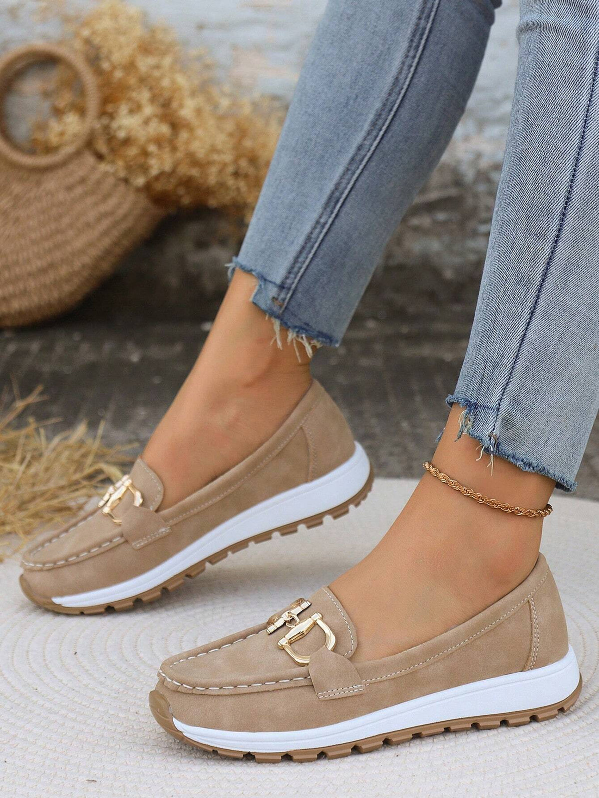 Janina | Flat Loafers Buckle