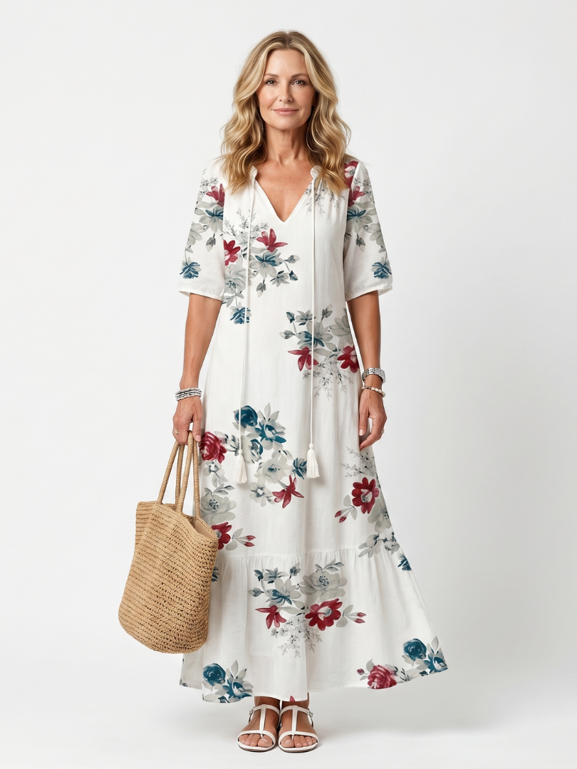 Maeva | Floral Midi Dress