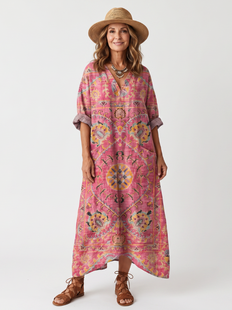 Tilda | Printed Midi Dress