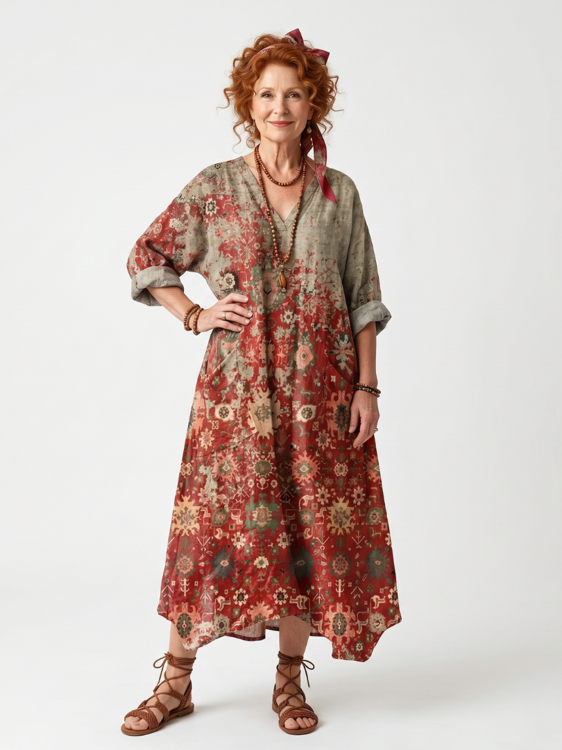 Saffron | Pocket Midi Dress