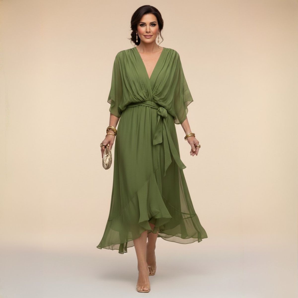 Monica | Flowy V-neck dress