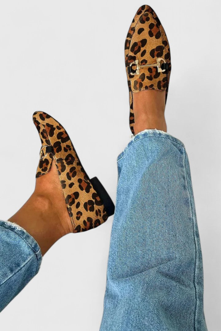 Freya | Leopard Print Moccasins