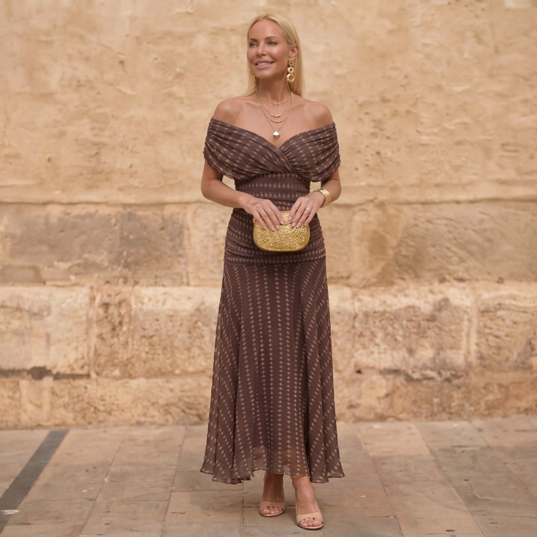Sienna | Flowing Geometric Dress