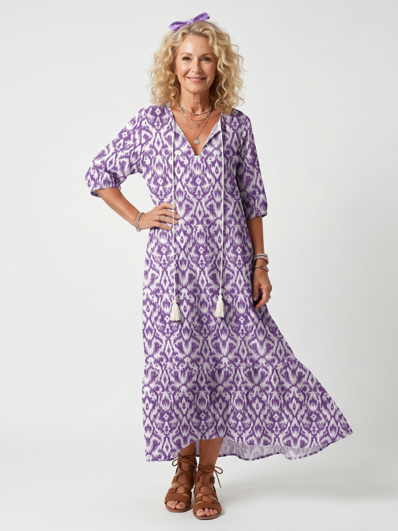 Penelope | Printed Midi Dress