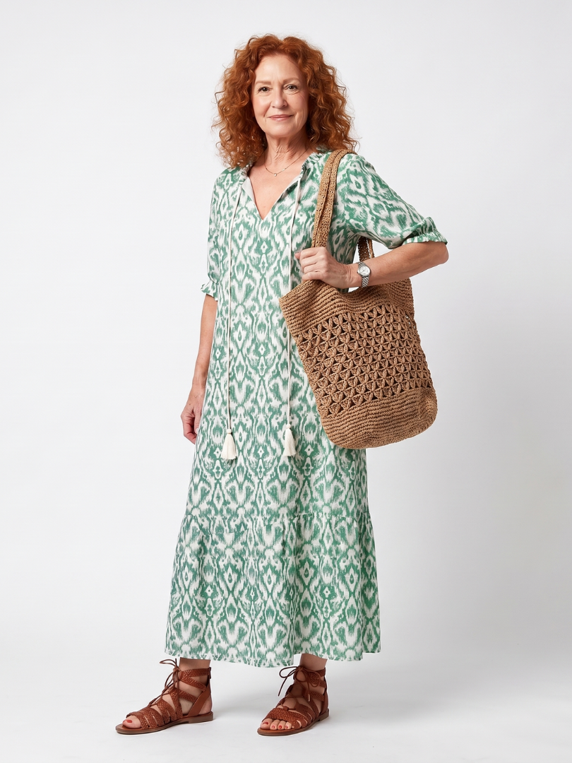 Ilara | V Neck Midi Dress
