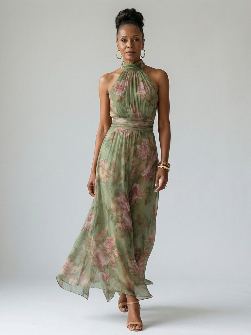 Mirelle | Halter Midi Dress