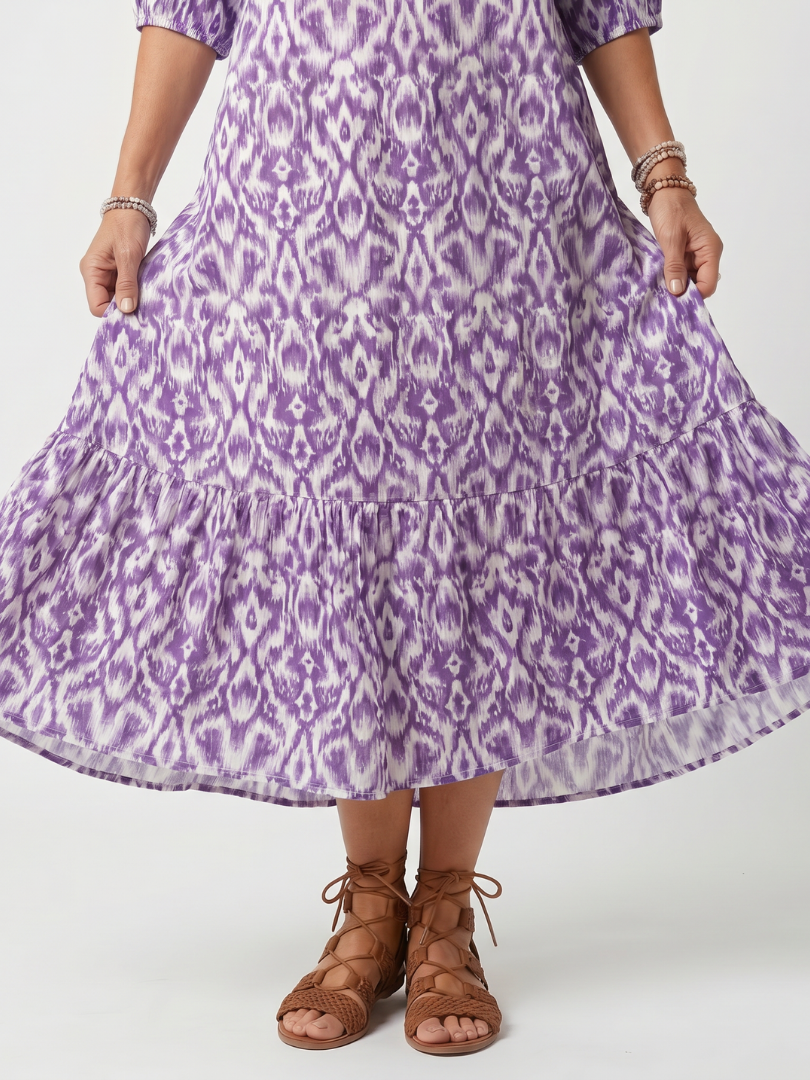 Penelope | Printed Midi Dress