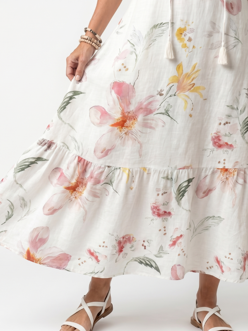 Nora | Floral Midi Dress