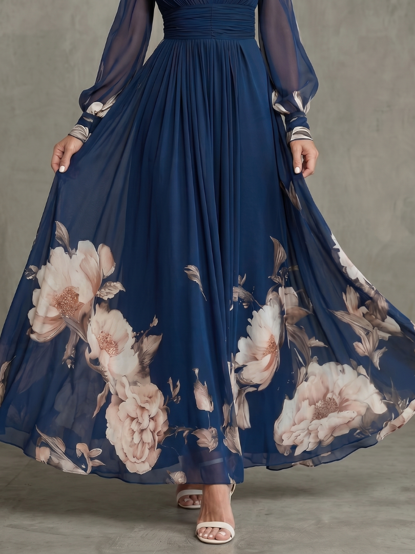 Ziva | Pleated Maxi Dress