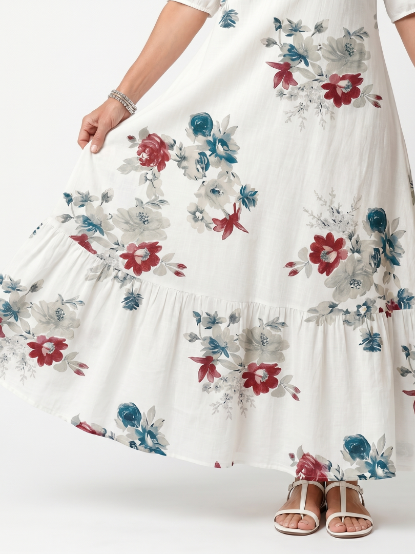 Maeva | Floral Midi Dress