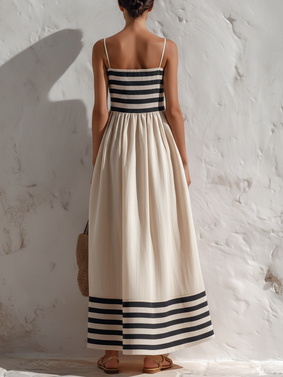 Carla | Long Stripe Dress
