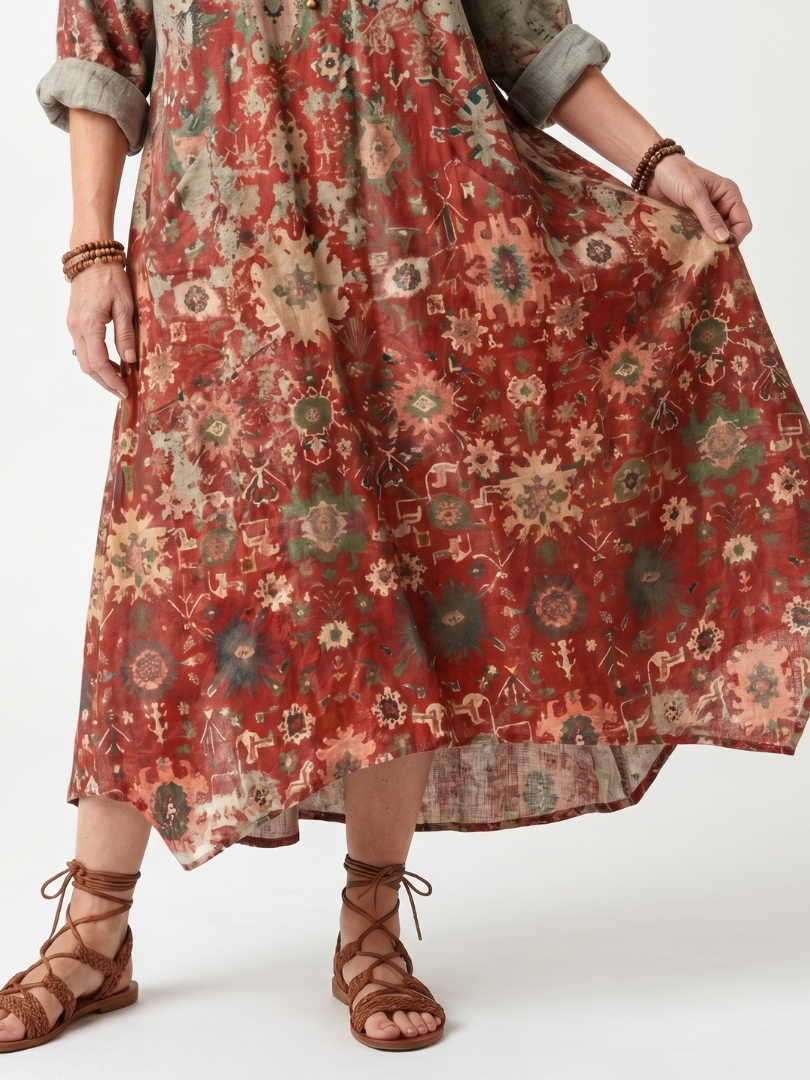 Saffron | Pocket Midi Dress