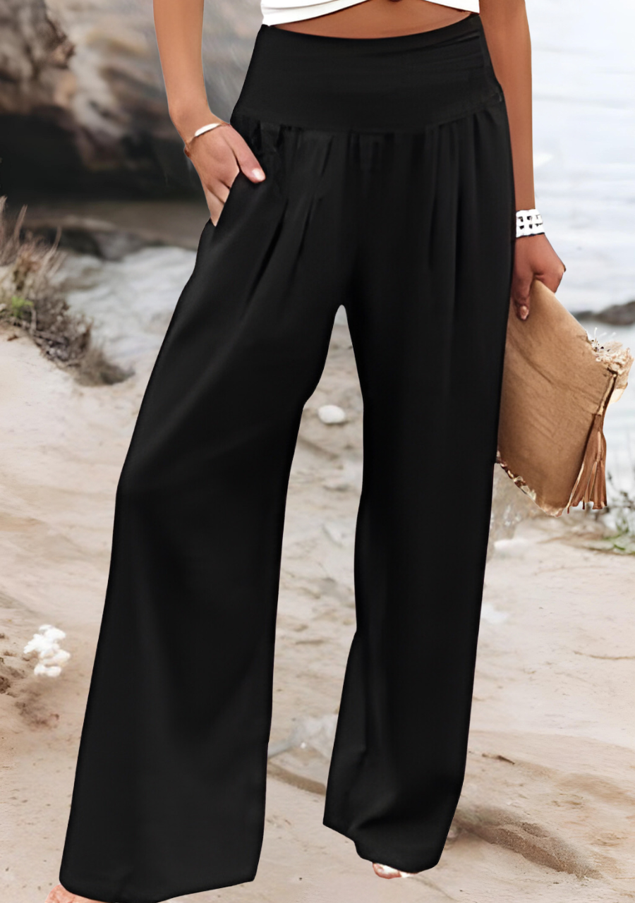 Susan | Flowing Wide Leg Beach Pants