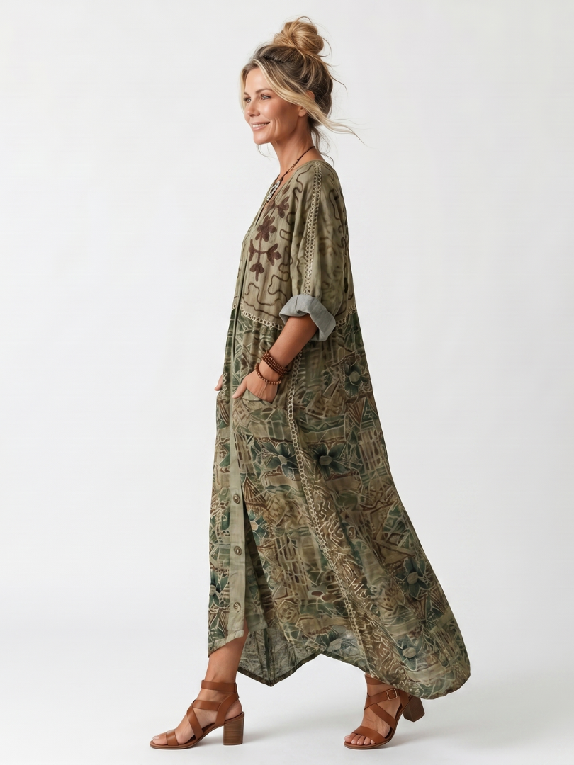 Aleta | Pocket Midi Dress
