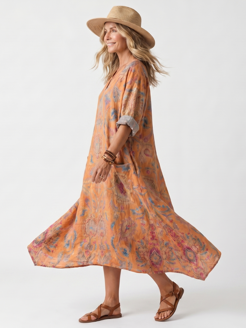 Remi | Printed Midi Dress