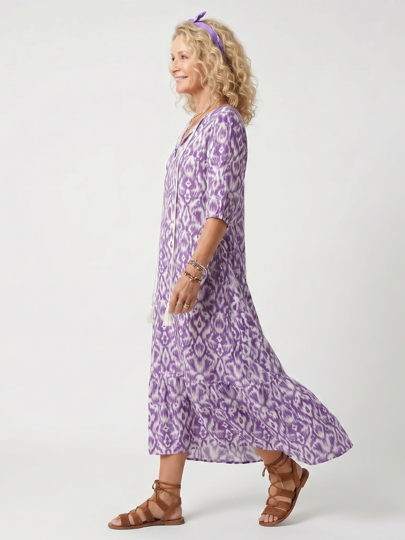 Penelope | Printed Midi Dress