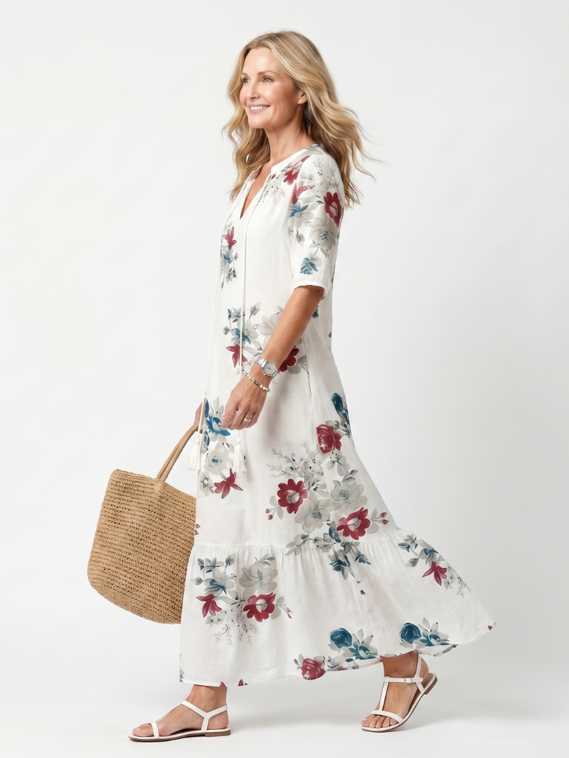 Maeva | Floral Midi Dress