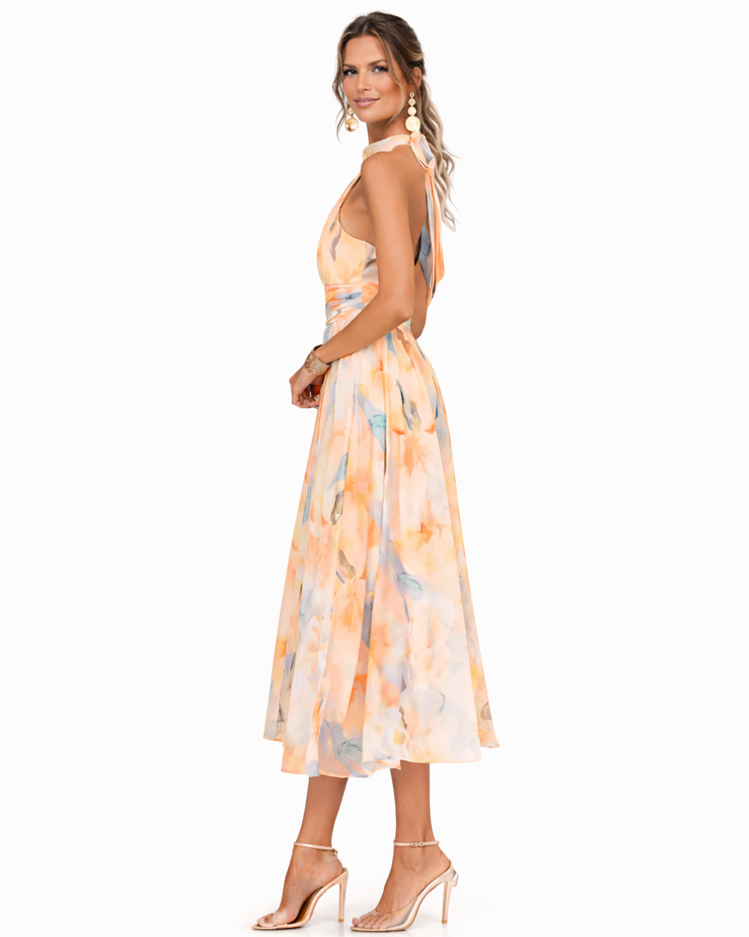 Hazel | Halter Neck Maxi Dress