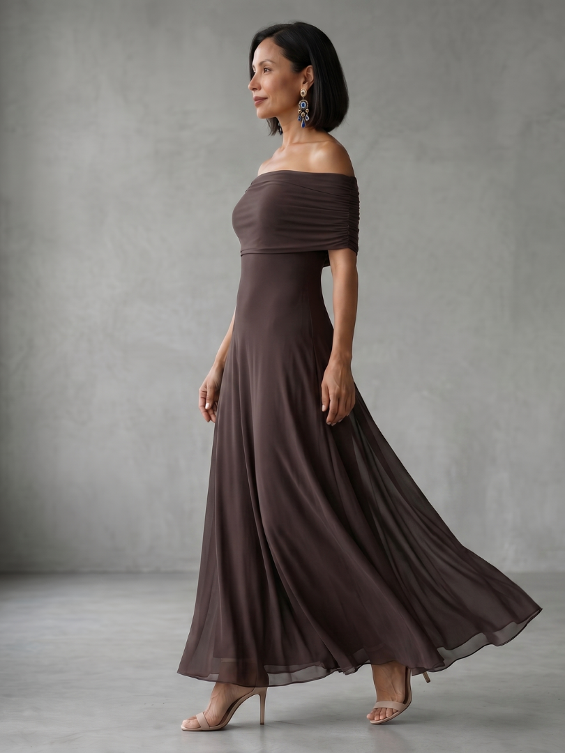 June | Off Shoulder Midi Dress