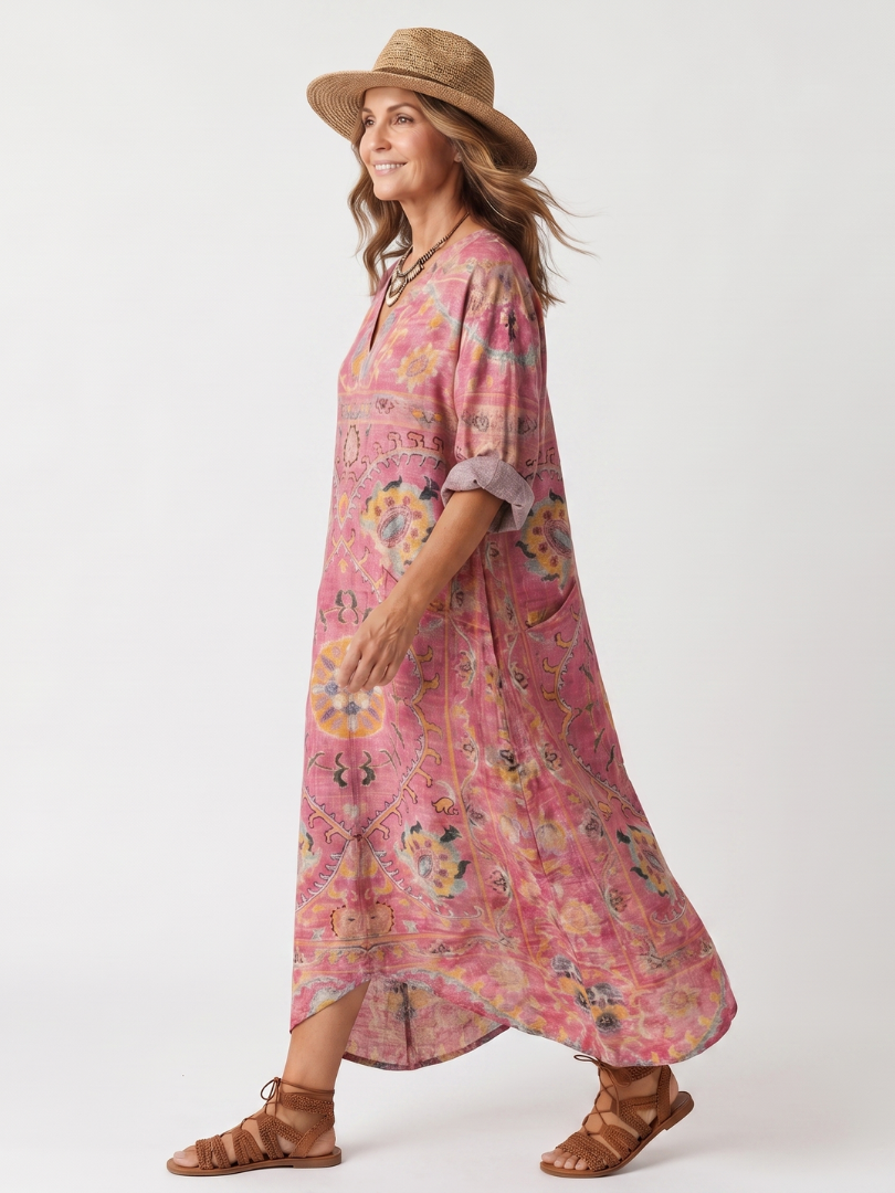 Tilda | Printed Midi Dress