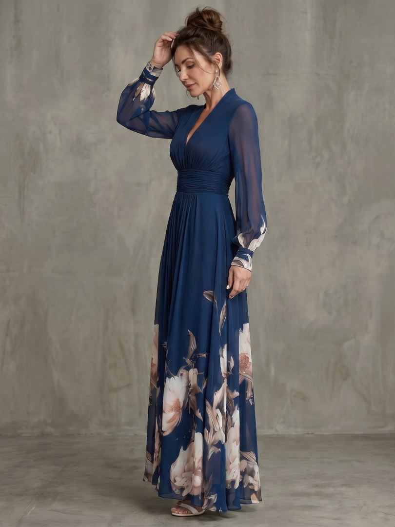 Ziva | Pleated Maxi Dress