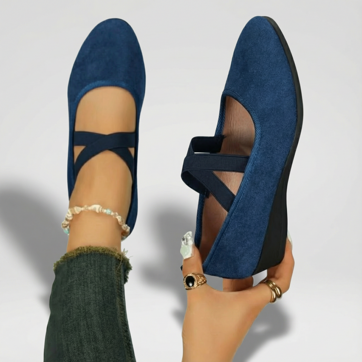 Angel | Cozy Closed Wedge Slip-On Footwear