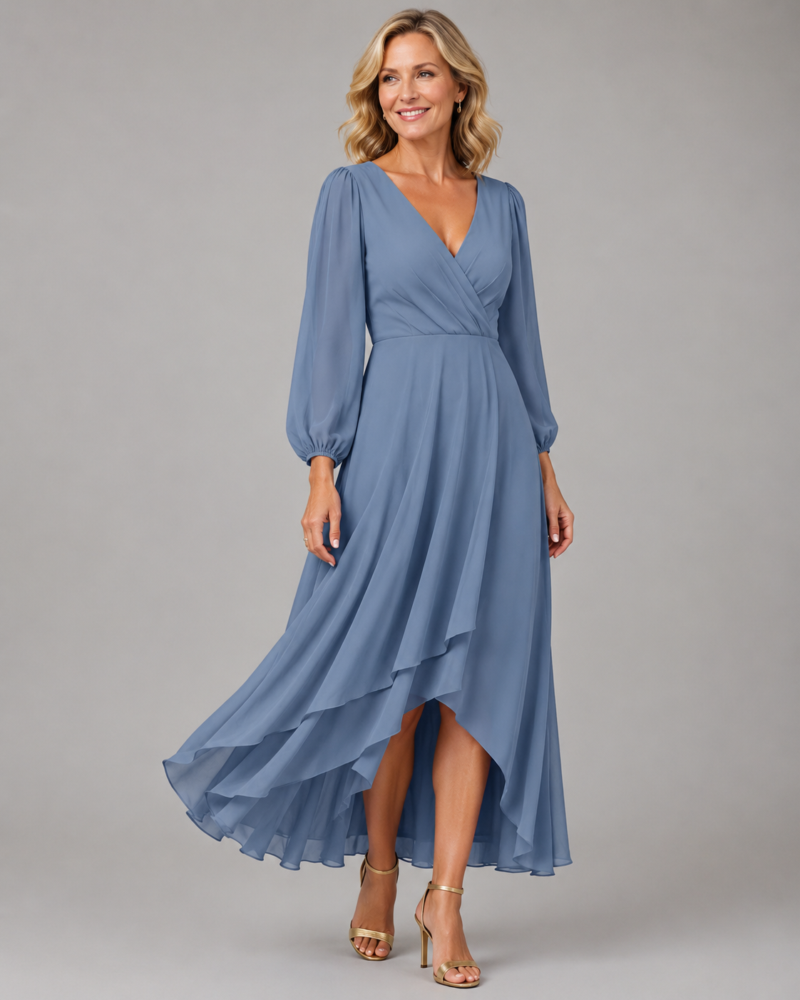 Mia | V-neck Long Dress