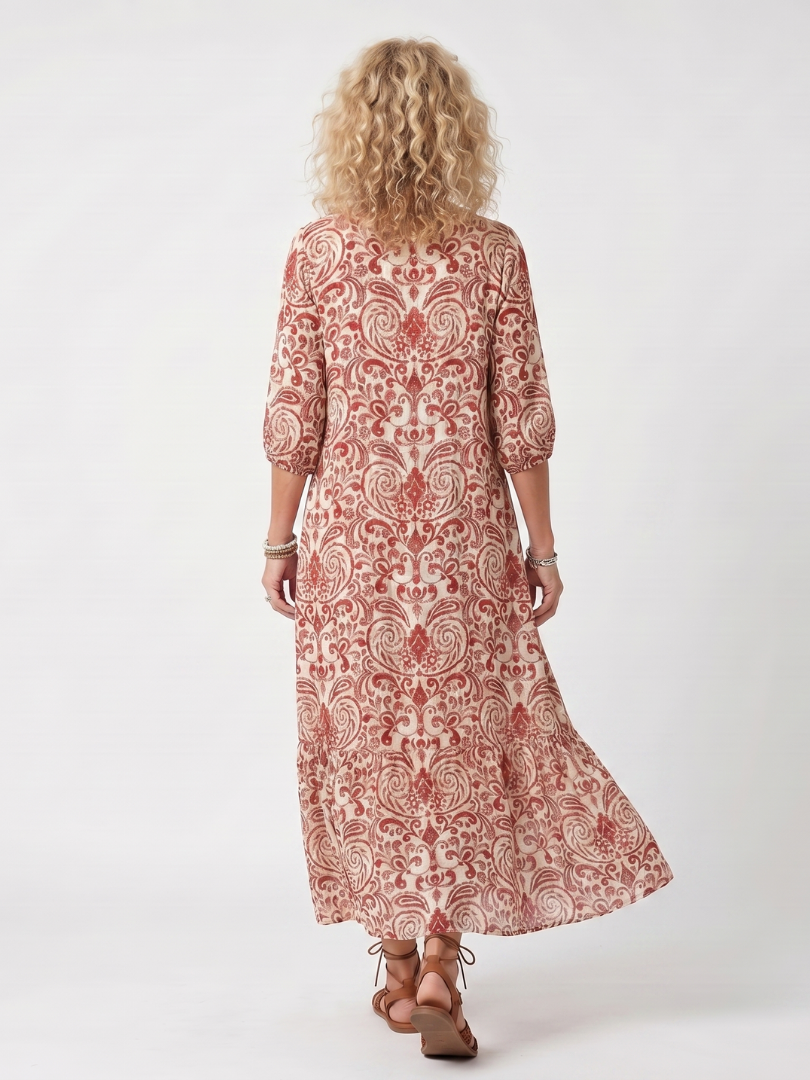 Noelle | Printed Midi Dress