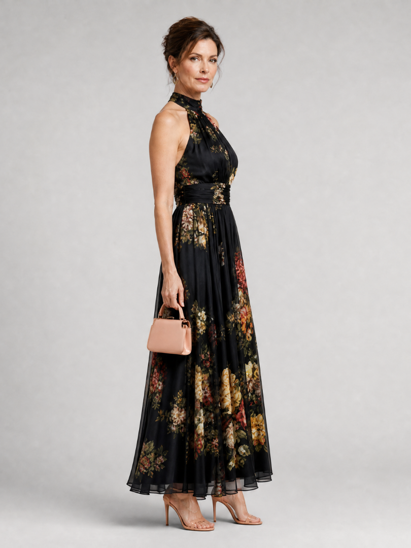 Mitchell | Halter Neck Midi Dress