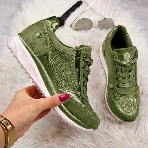 Ginette | Orthopedic Zip-Up Sneakers
