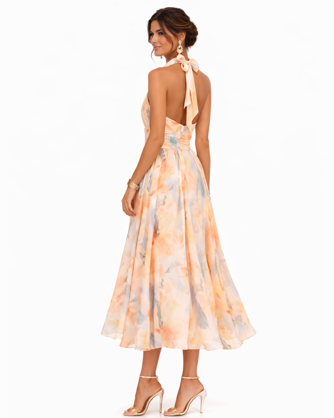 Hazel | Halter Neck Maxi Dress