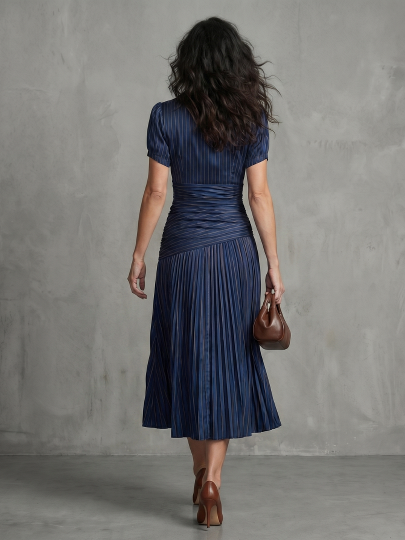 Jasmine | Pleated Midi Dress