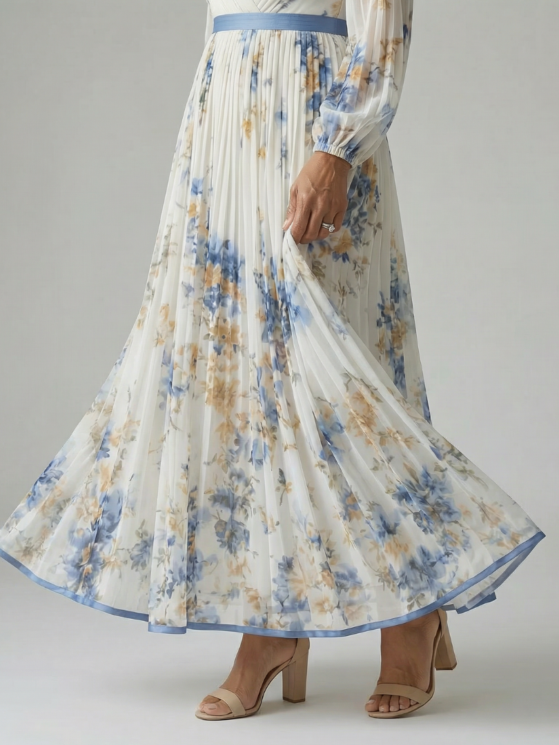 Rielle | Pleated Midi Dress