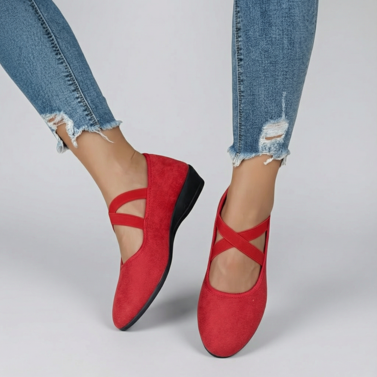 Angel | Cozy Closed Wedge Slip-On Footwear