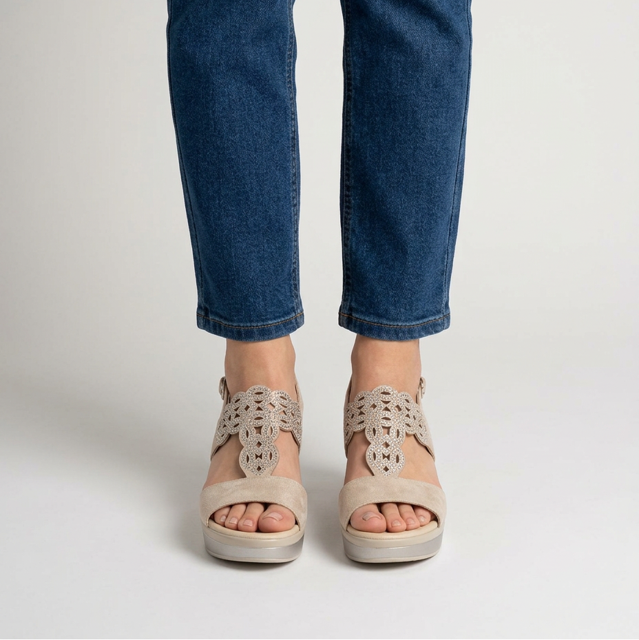 Olivia | Comfort Wedge Sandals