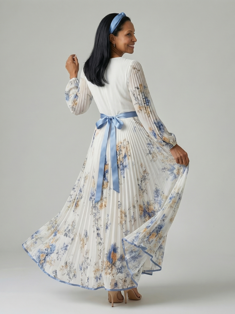 Rielle | Pleated Midi Dress