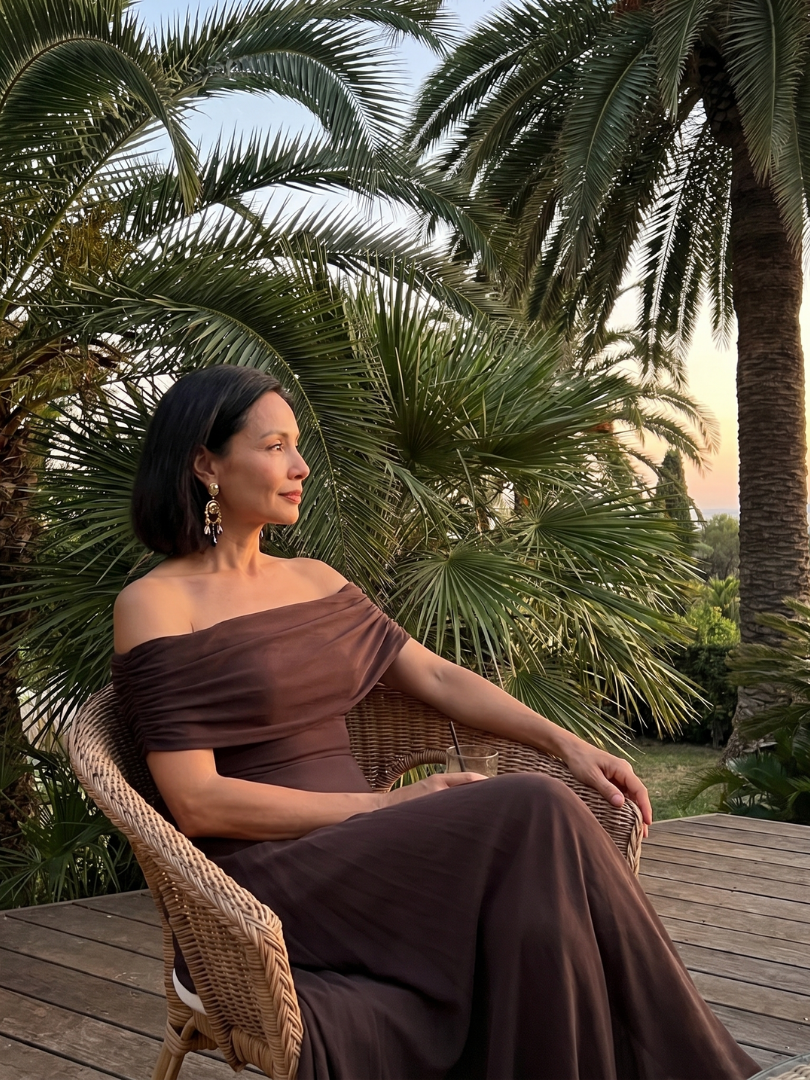 June | Off Shoulder Midi Dress