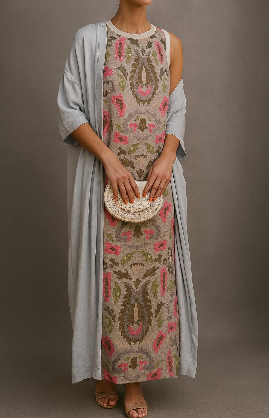 Elijah | Long Printed Dress