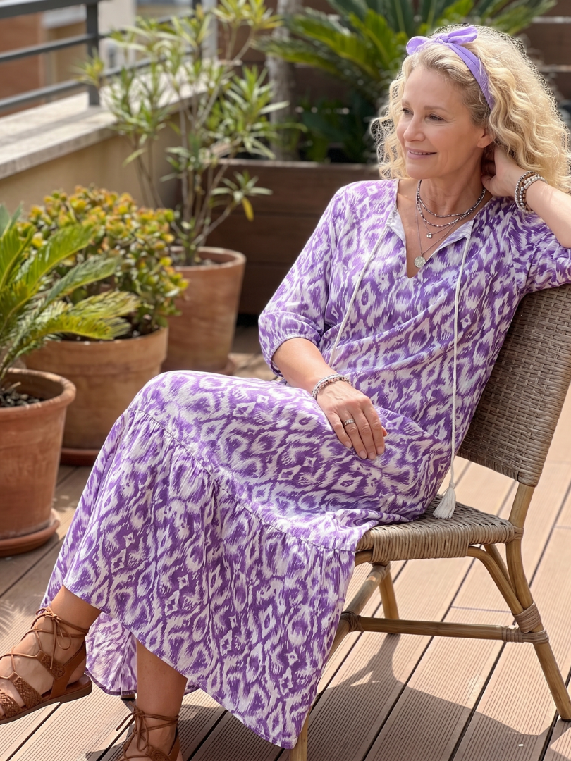 Penelope | Printed Midi Dress
